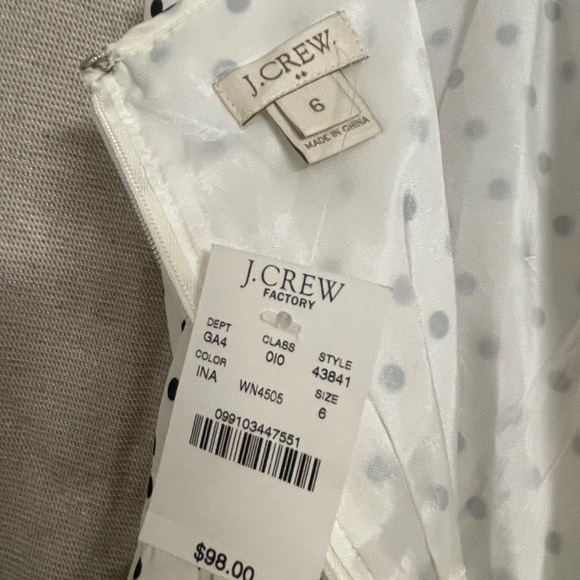 J Crew Black and White Polka Dot Dress - Picture 4 of 5